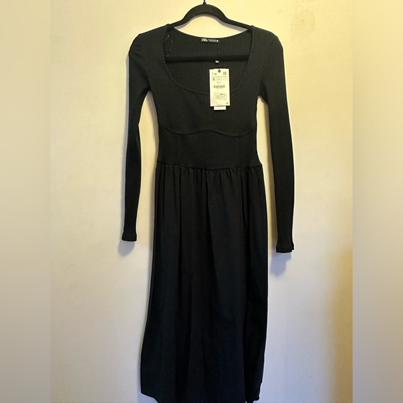 NWT Zara Ribbed top, cotton bottom dress - Picture 7 of 9